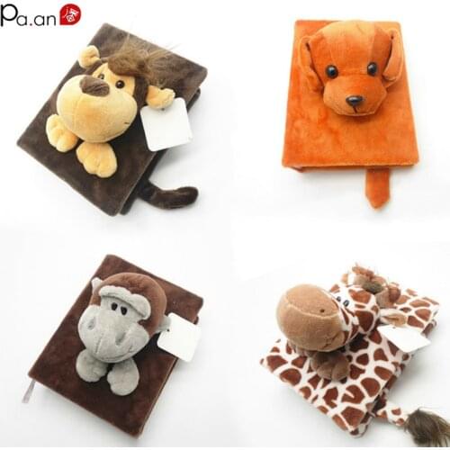 Baby Book Memories Plush Album Handcraft 3D Cute Animals 6 Inch 96 Photos Accommodate Polaroid Pictures Albums New Year Gift