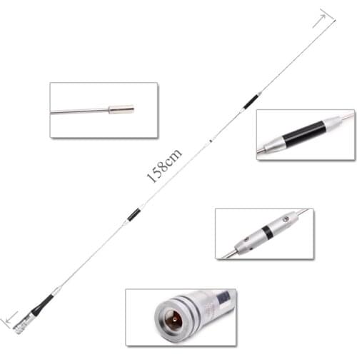 Diamond SG-7900 VHF UHF Dual band 5.0dB(144MHz)7.6dB(430MHz) Stainless Steel 144/430Mhz SG7900 Antenna for Car Mobile CB Radio