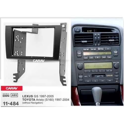 CARAV 11-484 Top Quality Radio Fascia for LEXUS GS 1997-2005 / TOYOTA Aristo (S160) Stereo Fascia Dash CD Trim Installation Kit
