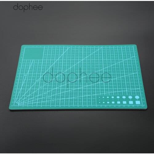 Dophee 1pcs A4 PVC Self Healing Cutting Mat Craft Quilting Grid Lines Printed Board For Drawing Craft Carving Model Making