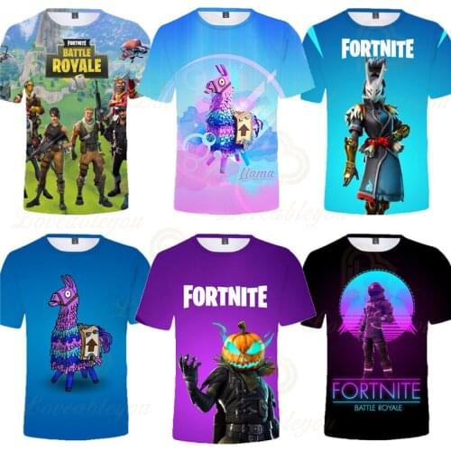 Fortnite 3D T Shirt 2020 New Men Women Children Cool Summer Streetwear Casual Tops Boy Girl Kids Tee Clothing