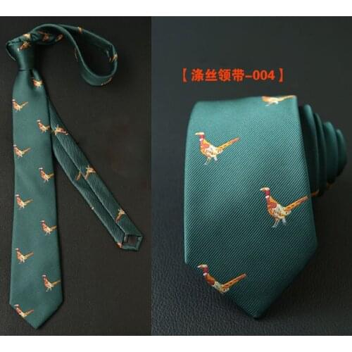 Male Tie Personality Embroidery Business Banquet Casual Party Accessories Gift Animal Bee Fashion Korean Black British Necktie