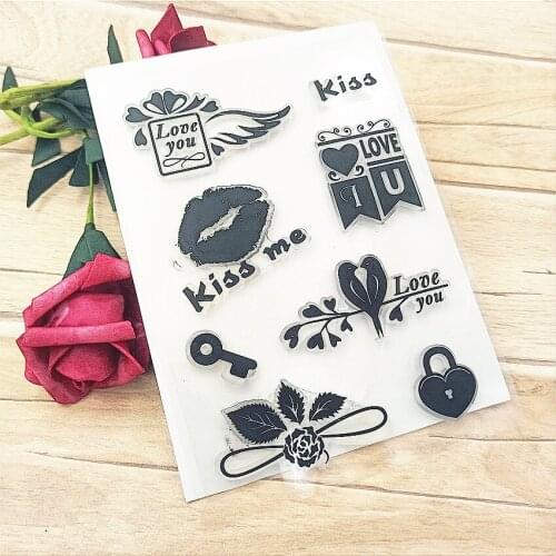 Hot selling Concentric lock transparent clear stamp / silicone seal roller stamp DIY scrapbook album / card production