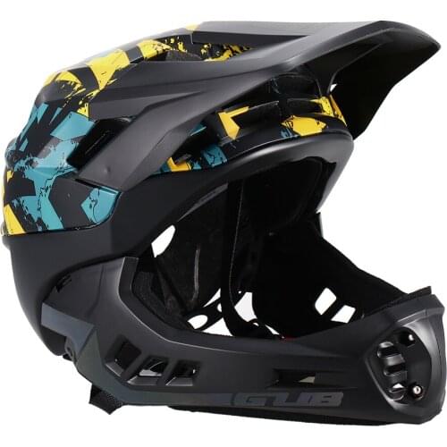 GUB Children Ski Helmet Detachable Full Face Helmet Snow Skateboard Cycling Skating Skiing Reflective Safety Helmet with Visor