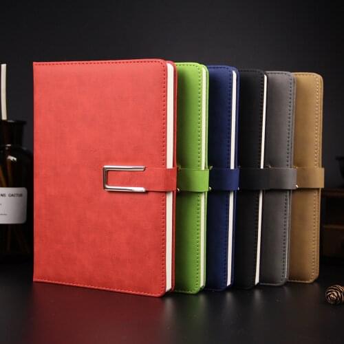 Customized Cheap A5 PU Leather Business Notebook Daily Memos Notebook Office Students Stationery Birthday Gift