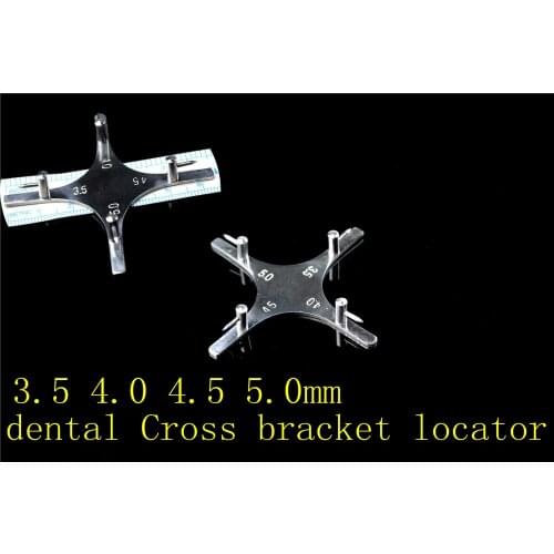 Medical oral cavity dental instrument teeth material tool cross brackets positioner locator star orthodontic bracket locator