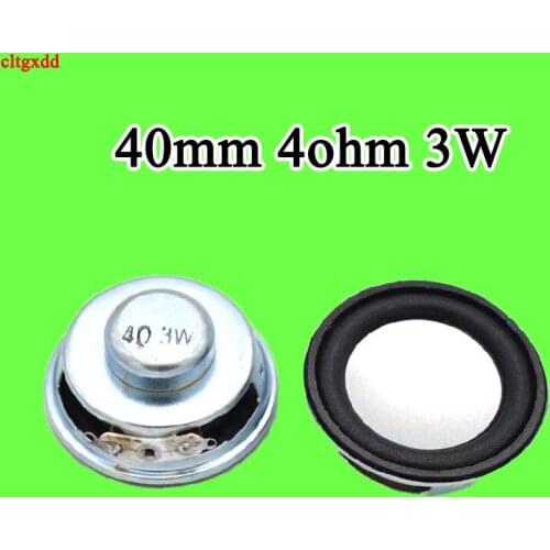Cltgxdd 2PCS 4R 3W Speaker Horn 4 ohms 3 wat speaker Diameter 4CM 40mm Mini Amplifier Rubber Gasket Loudspeaker Trumpet