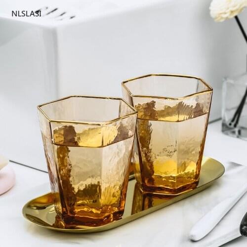 Simplicity Glass Hexagon Cup Bathroom Accessory Set Accessories Home Hotel Couple Mouthwash Cup Tools Ornaments Decorations