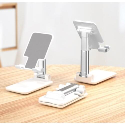 Desk Mobile Phone Holder Stand for IPhone IPad Xiaomi Huawei Metal Desktop Tablet Holder Table Cell Foldable Extend Support