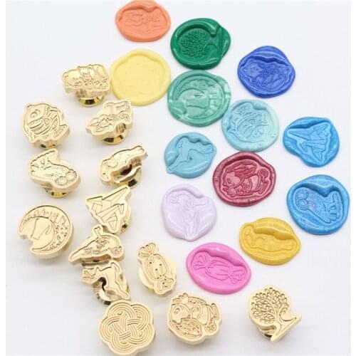 Mini 3D Irregular Stamp Head DIY Love Mushroom Heads Wax Seal Diamond Stamps Postage Journal Wedding Arts Date Gifts Envelope