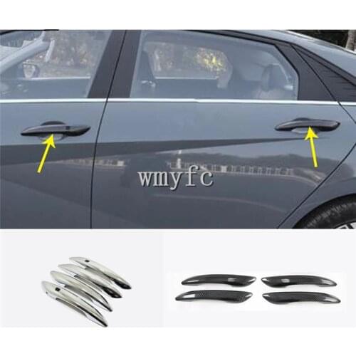 For Hyundai Elantra Avante 2021 2022 Car Body Cover Detector Stick Frame Lamp Trim External Door Handle Armrest Holder Part