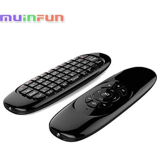 Fly Air Mouse C120 2.4GHz Wireless Remote Control T10 with 3D Gyro Motion Gyroscope Mini Keyboard For PC Android TV Box XBMC