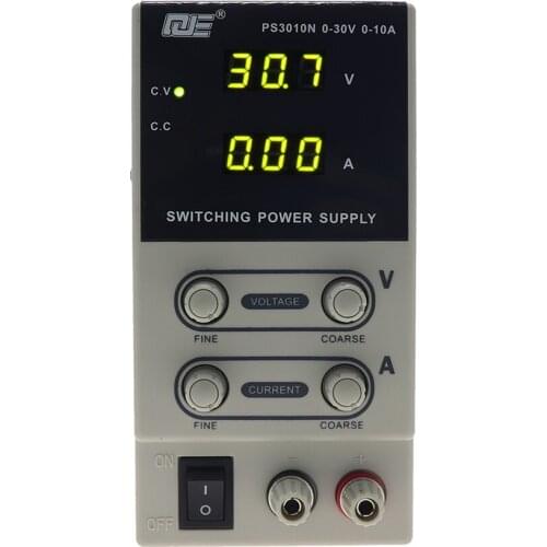 QJE PS3010N 30V 10A Precision Digital Adjustable DC Power Supply Switchable 110V/220V With OVP/OCP/OTP DC Power 0.01A 0.1V