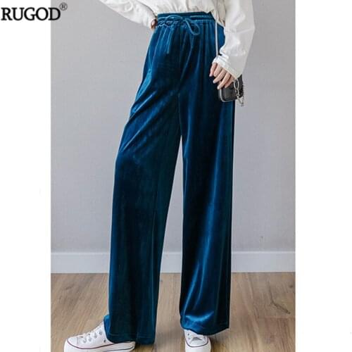 Женские бархатные брюки RUGOD China At AliExpress