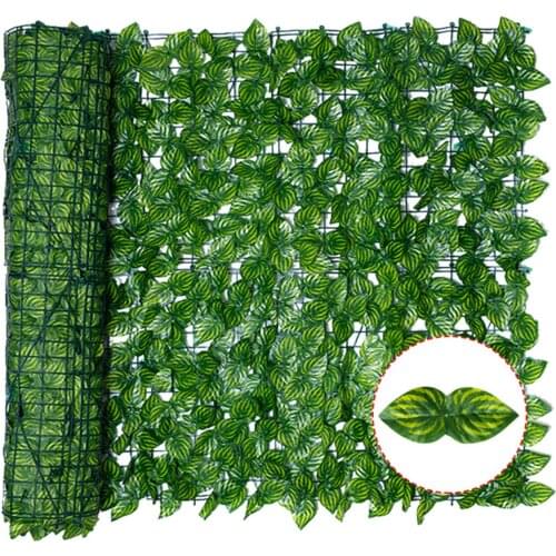 Artificial Leaf Screening Roll UV Fade Protected Privacy Hedging Wall Landscaping Garden Fence Balcony for Indoor Outdoor Decor