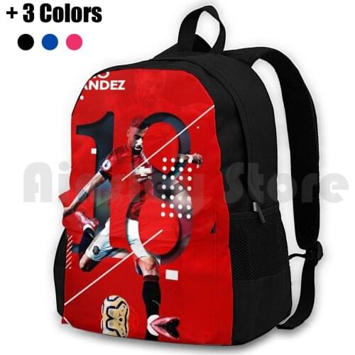 Bruno Fernandez Outdoor Hiking Backpack Riding Climbing Sports Bag Bruno Bruno Fernandez Red Devils 18 Classic Design Sport