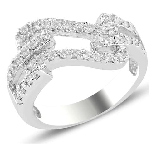 Silver 925 Sterling Zircon Stone Ring