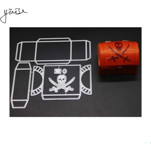 Scrapbook PIRATE BOX Metal Cutting Dies For Scrapbooking Stencils DIY Album Cards Decoration Embossing Folder Die Cuts Cutter