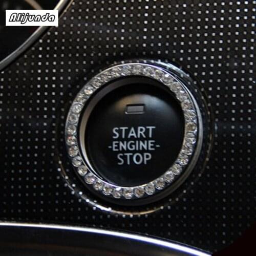 Car styling,Diamond ignition switch cover decoration stickers protection circle For Toyota Camry Corolla RAV4 Yaris Highlander/L