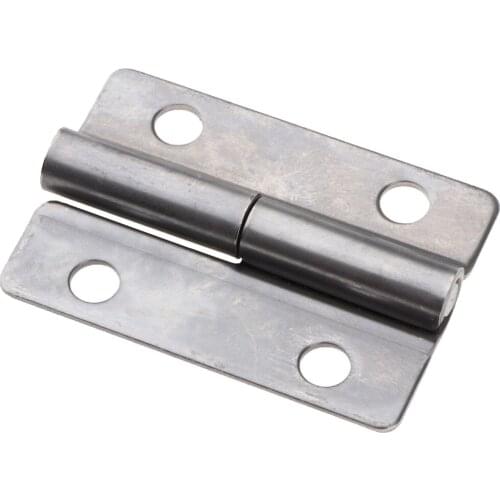 Universal Single Action Door Butt Ball Bearing Hinge Silver -Right