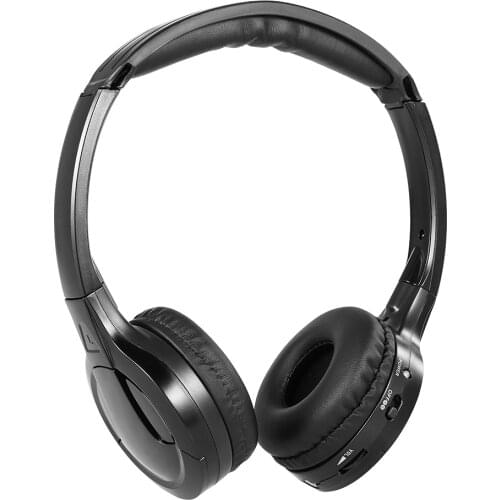 High quality IR Infrared earphones Wireless Car Headphones Stereo Headset Dual Channel Wired Earphone for In-car DVD Player