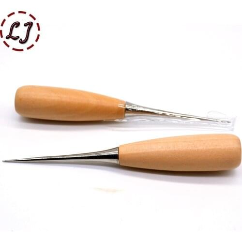 High quality 1 piece sewing tool awl for cloth leather make holes working Sewing Groover Craft Tools DIY