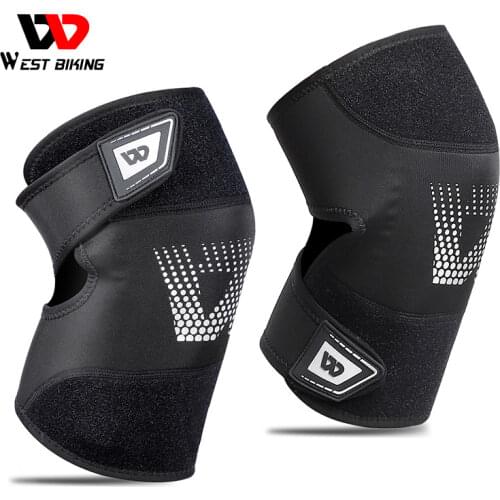 WEST BIKING Professional Sports Safety Knee Support Elastic Knee Pads Support Running Fitness Gear Tendon Strap Brace Protector