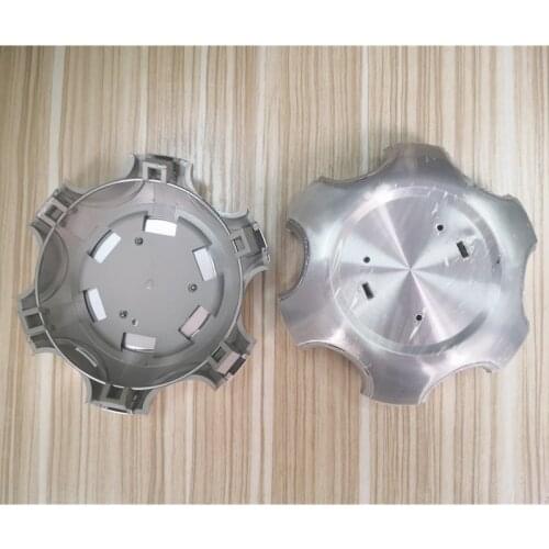 WL 4pcs Silver ABS Alloy Wheel Center Hub Caps Tire Rim Cover For Toyota- Land Cruiser 2002-2009 Prado TX VX 2700/4000 With Logo