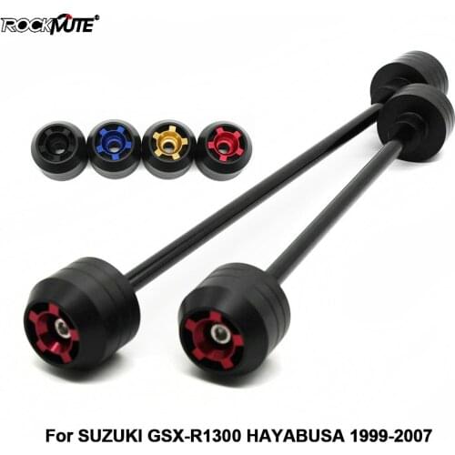 Motorcycle POM Front Rear Wheel Protection For SUZUKI GSX-R1300 GSX1300R HAYABUSA 1999-2007 Axle Fork Falling Protector