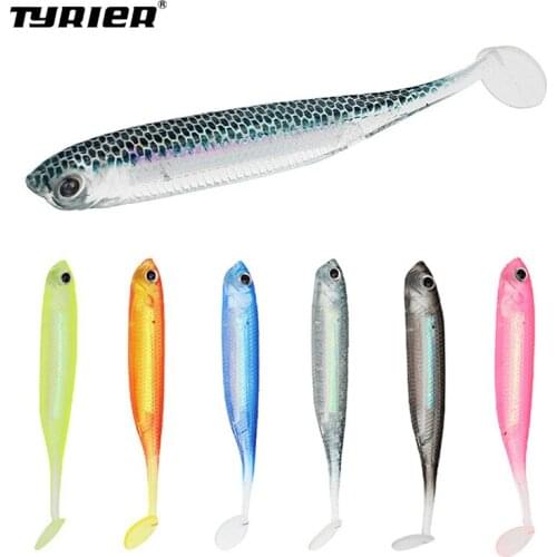 1pcs/lot Soft Lure 2.2g/70mm For Fishing Shad Fishing Worm Swimbaits Jig Head Soft Lure Fly Fishing Bait Pesca