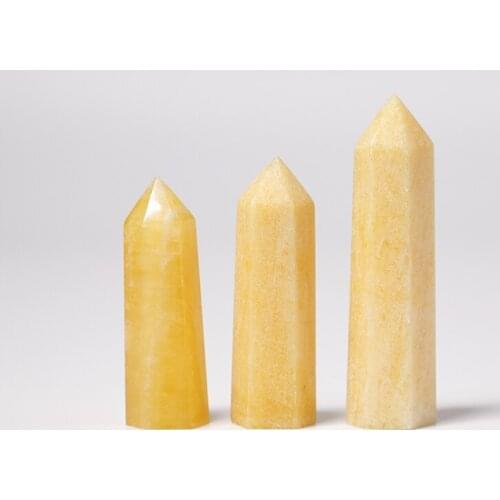 1PC Natural Frozen Stone Hexagonal Column Crystal Point Mineral Healing Stick Home Decor DIY Gift Decor