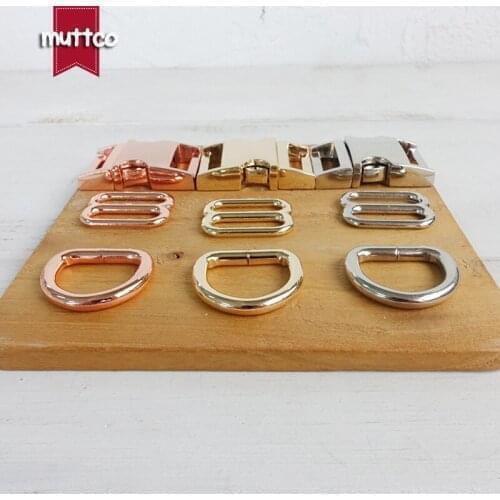 100sets/lot (metal buckle+adjust buckle+D ring/set) DIY Dog Collar Metal Curved Side quick Release Buckles for 2.0cm 3 colors