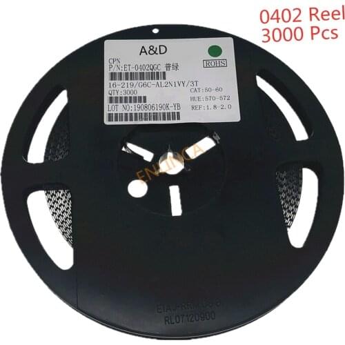 3000pcs full reel smd 0402 LED diodes light Red yellow green blue white warm cold nature white