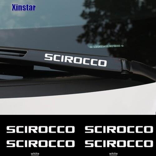 4pcs Car Windshield Wiper Sticker For VW Volkswagen GTI R SCIROCCO