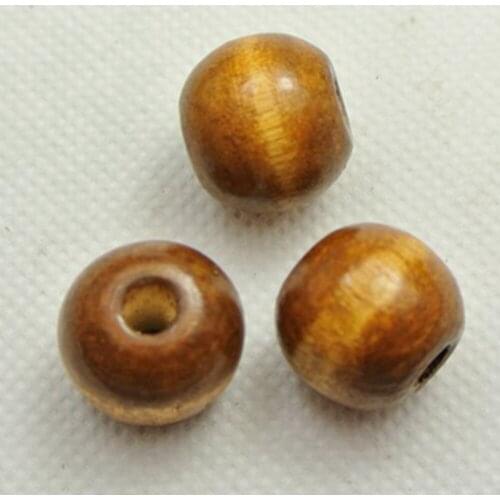 50 Light Coffee Round Wood Beads 16mm~Wooden