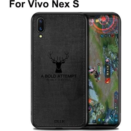 6.59" For vivo Nex S Case Soft phone case For vivo NexS cases Nex S Protection Back Cover Cloth + TPU Shell VIVONEXS phone shell