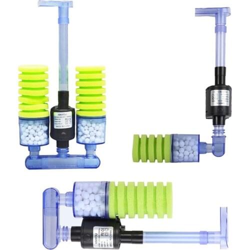220-240v Aquarium Sponge Filter Water Pump Fish Tank Biochemical Sponge Filter Aquatic Pets Products 100-200L Fish tank Use