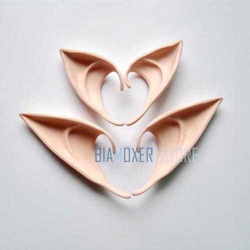 2 size Free shipping Anime Elf ears fairy Halloween wizard sorcerer cosplay Accessories Headwear Elven ears