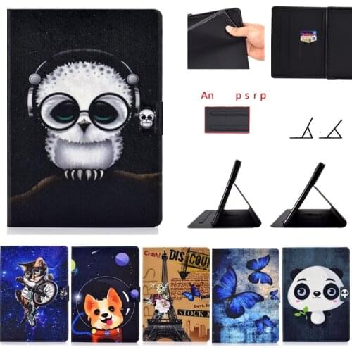 Cartoon printed Tablet Case for Huawei Mediapad T5 10 AGS2-W09/L09/L03/W19 10.1" Funda Cover Flip Protective Stand Tablet Case