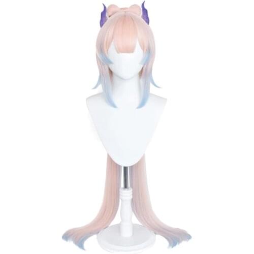 Game Genshin Impact Cosplay Halloween Kokomi Wig Genshin Impact Sangonomiya Kokomi Cosplay 120cm Long Gradient Hair