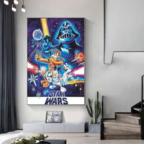 Disney Star Wars cartoon 5D handmade embroidery diamond painting cross stitch modern movie posters and abstract wall art picture