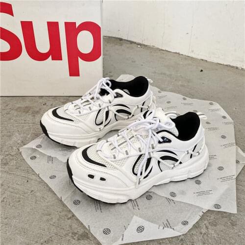 Sneakers Women Vulcanized Shoes 2021 Fashion Dad Shoes Woman Breathable Womens Chunky Sneakers Size 41 42 43 Zapatillas Mujer