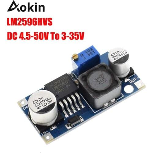 Lm2596hvs Lm2596 Hv Lm2596hv Dc-dc Adjustable Step Down Buck Converter Power Module 4.5-50v To 3-35v Dc To Dc