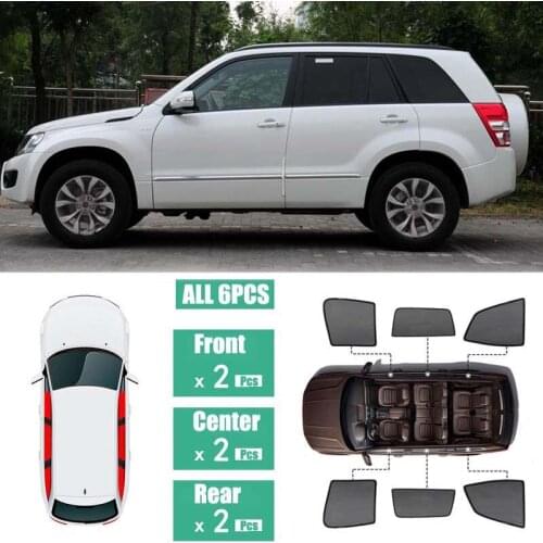 Side Windows Magnetic Sun Shade UV Protection Ray Blocking Mesh Visor Fit For Suzuki Grand Vitara 2015-2019