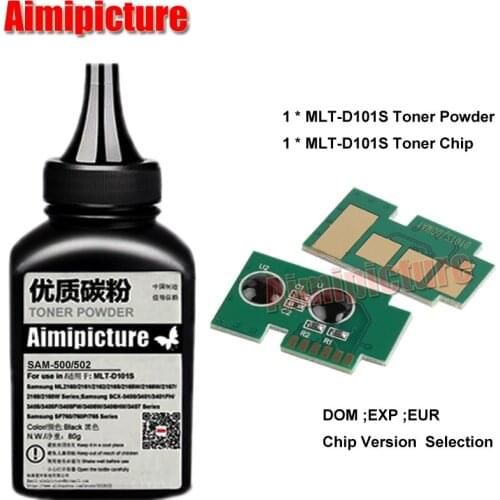 MLT-D101S D101S 101S refill toner powder 80g + 1pc toner chip For samsung ML2160 ML2161 ML2165 SCX3400 3401 3405