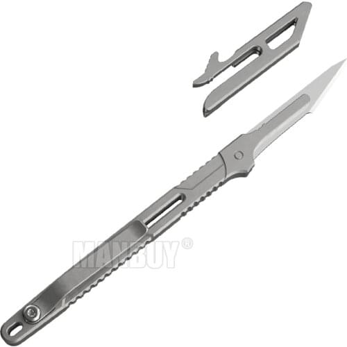 NITECORE NTK07 Mini EDC Unibody Knife UltraSlim Aero Grade TC4 Titanium Alloy Cutting Tool Hunting Camping Fishing Free Shipping