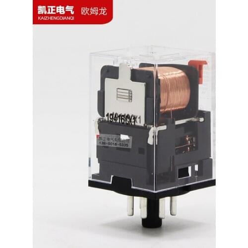 5 pieces Original authentic Omron intermediate relay MKS2P MKS3P DC24 MK2P AC220V round octagon free shipping