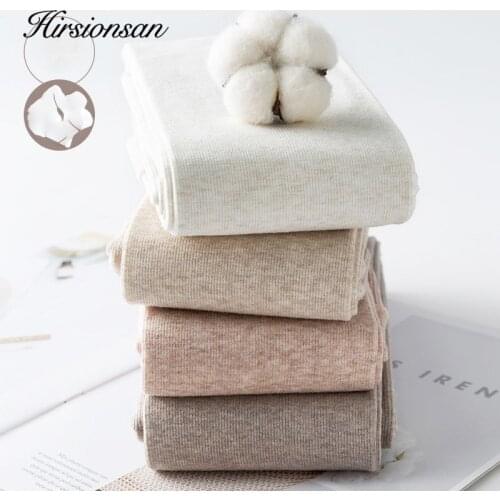 Hirsionsan Autumn Women Leggings Slimming Soft Pants High Elasticity Womens Soft Velvet Nude Fitness Legging Skinny Pant