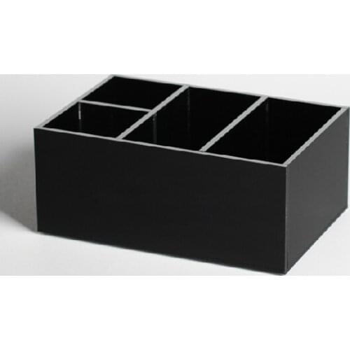 Clear Jewelry Box and Makeup Organizer With 4 Compartments Transparent Jewelry Storage Display Holder Tray