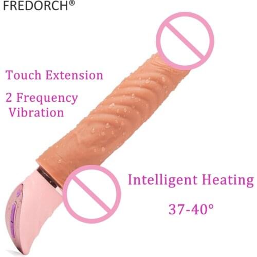 Intelligent Powerful Silicone ABS Penis Female Masturbation Vibrator Dildo Inductive Stretching Sex Toy for Woman Sex Product